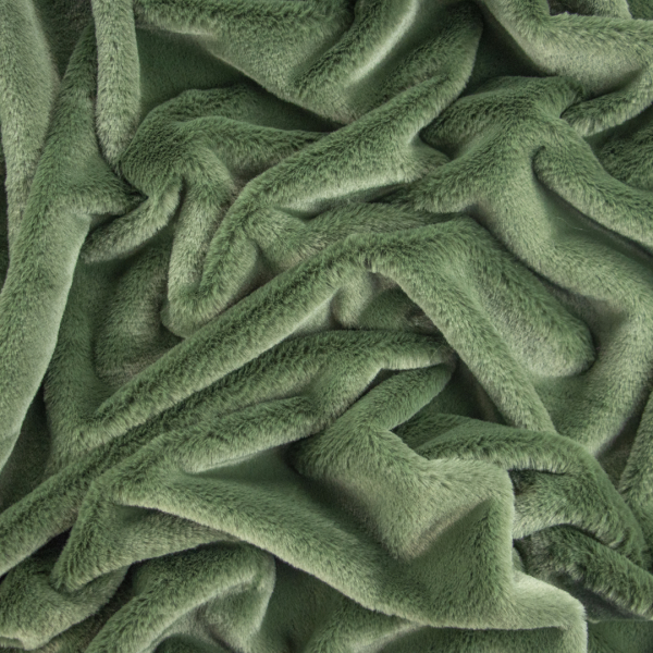 Tessuto in jersey di cotone tinta unita verde salvia - CAMPIONE